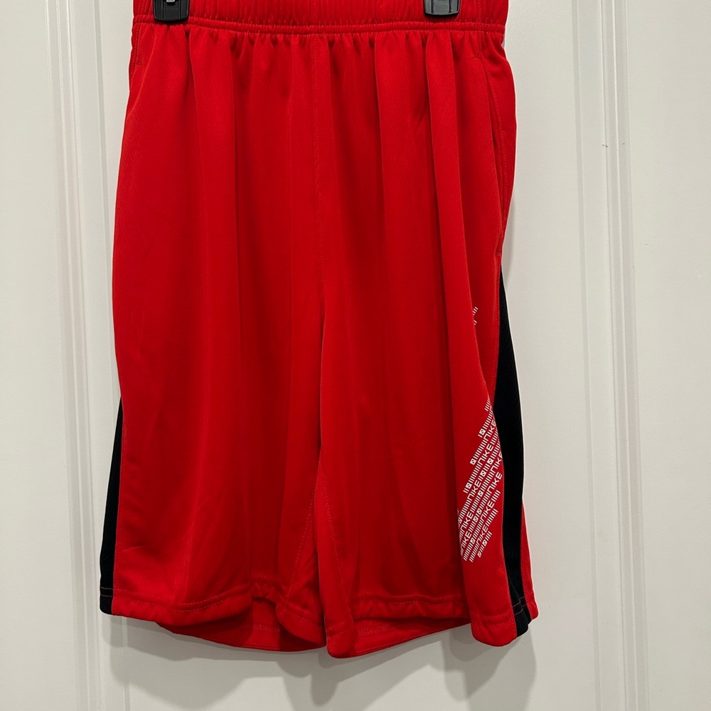 Nike Red and Black Athletic Shorts
